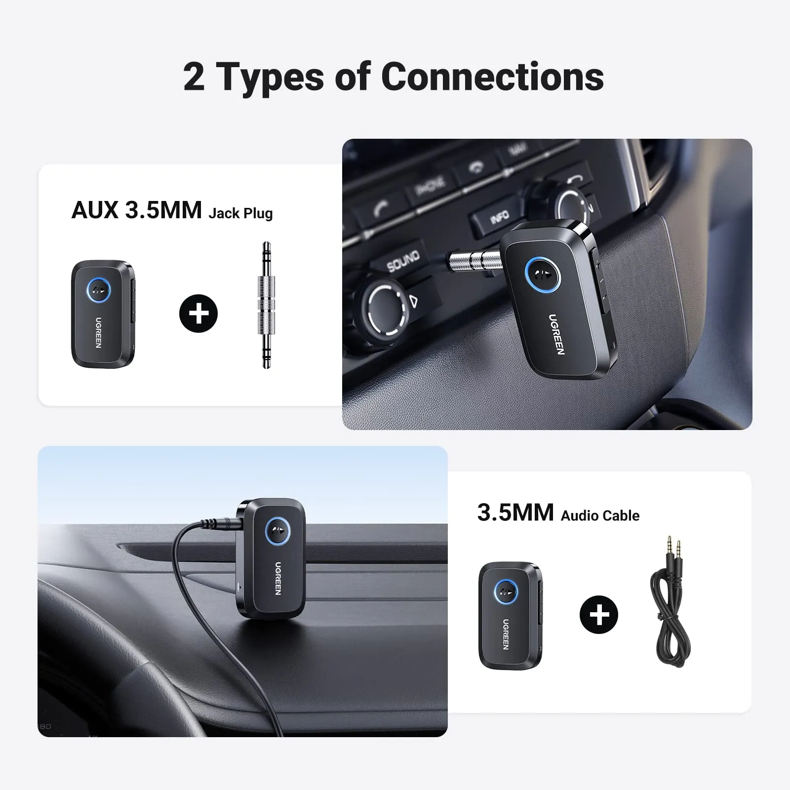 Flash Sale! UGREEN 5.4 Aux Bluetooth Adapter for Car  Almost Gone!