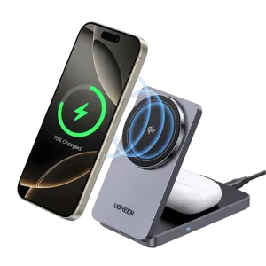 Flash Sale! UGREEN MagFlow Qi2 2-in-1 MagSafe Charger  Almost Gone!
