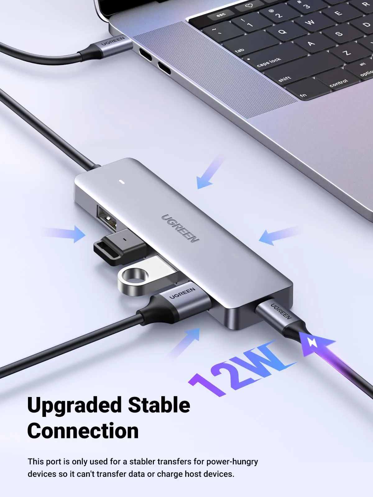 Flash Sale! UGREEN USB C Hub 4 Ports  Dont Miss Out!
