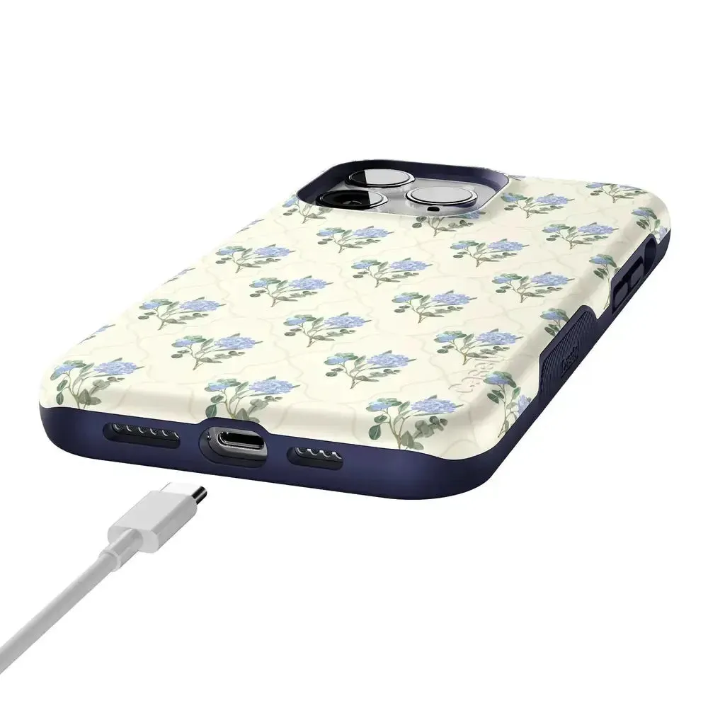 Flash Sale! Vintage Garden | Blue Hydrangea Case  Last Chance!