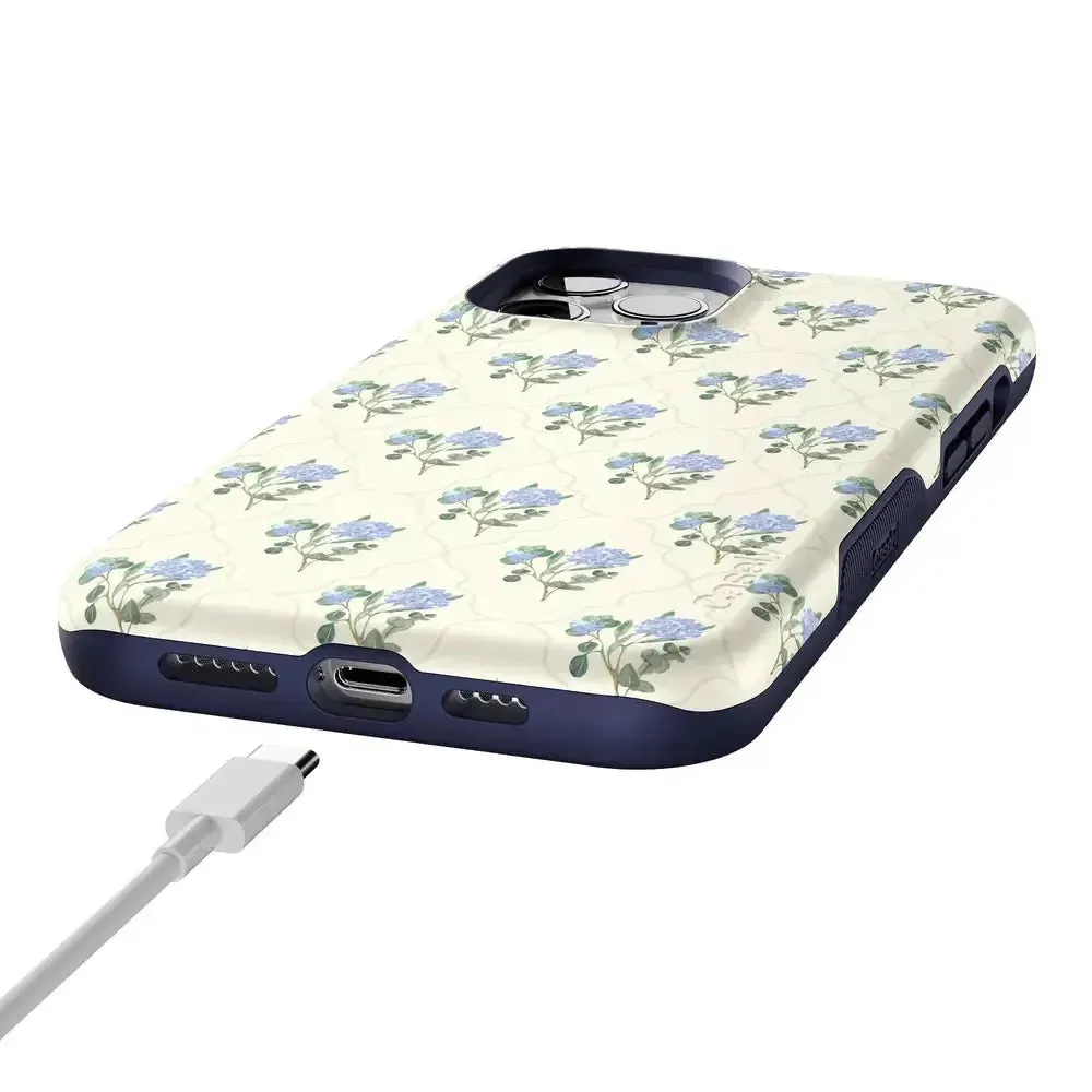 Flash Sale! Vintage Garden | Blue Hydrangea Case  Last Chance!