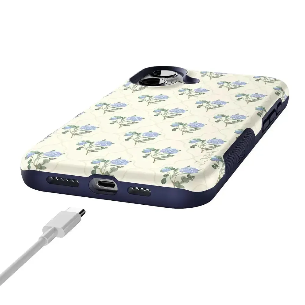 Flash Sale! Vintage Garden | Blue Hydrangea Case  Last Chance!