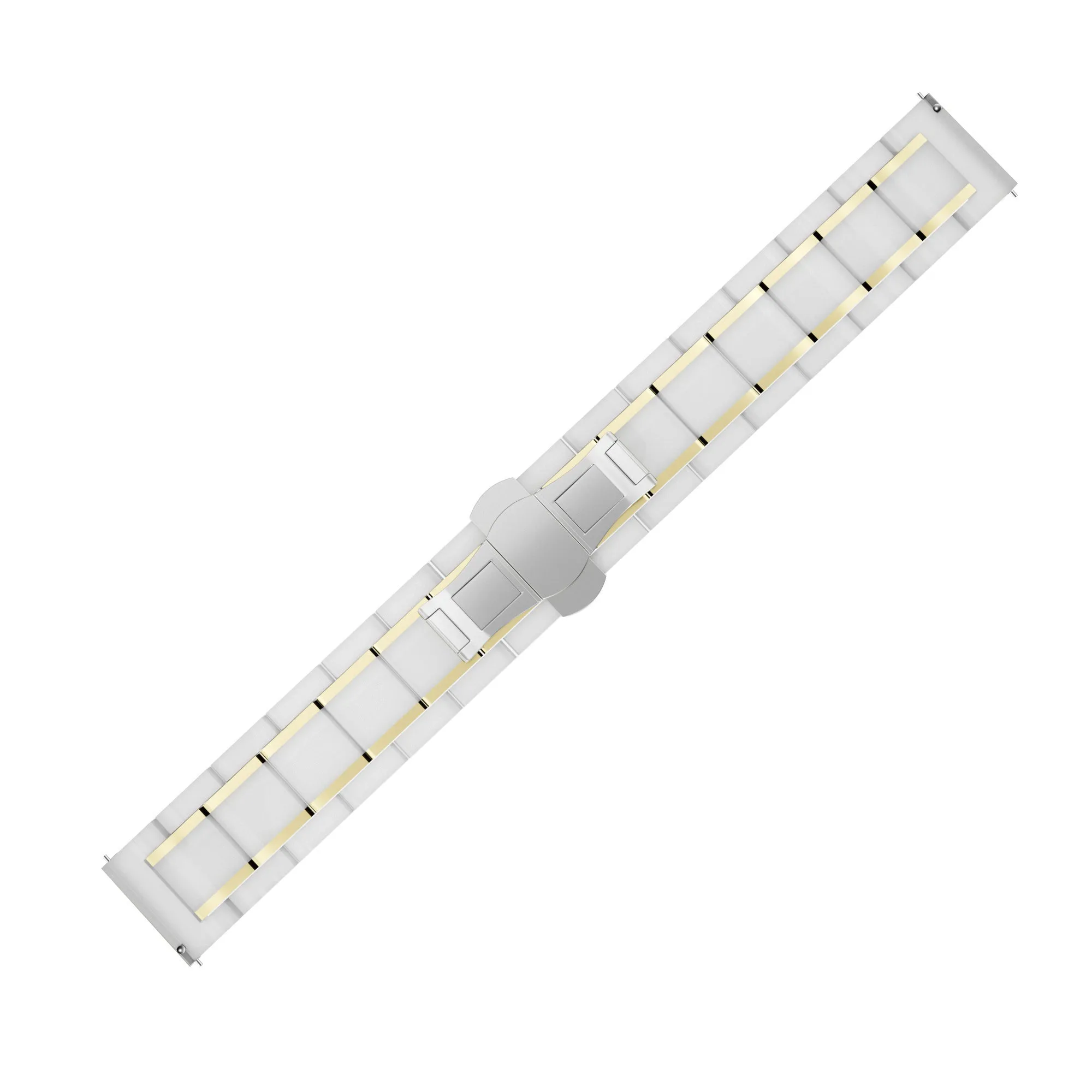 Flash Sale! Xiaomi Amazfit GTS 2 Ceramic/Steel Strap (White/Gold)  Limited Release!