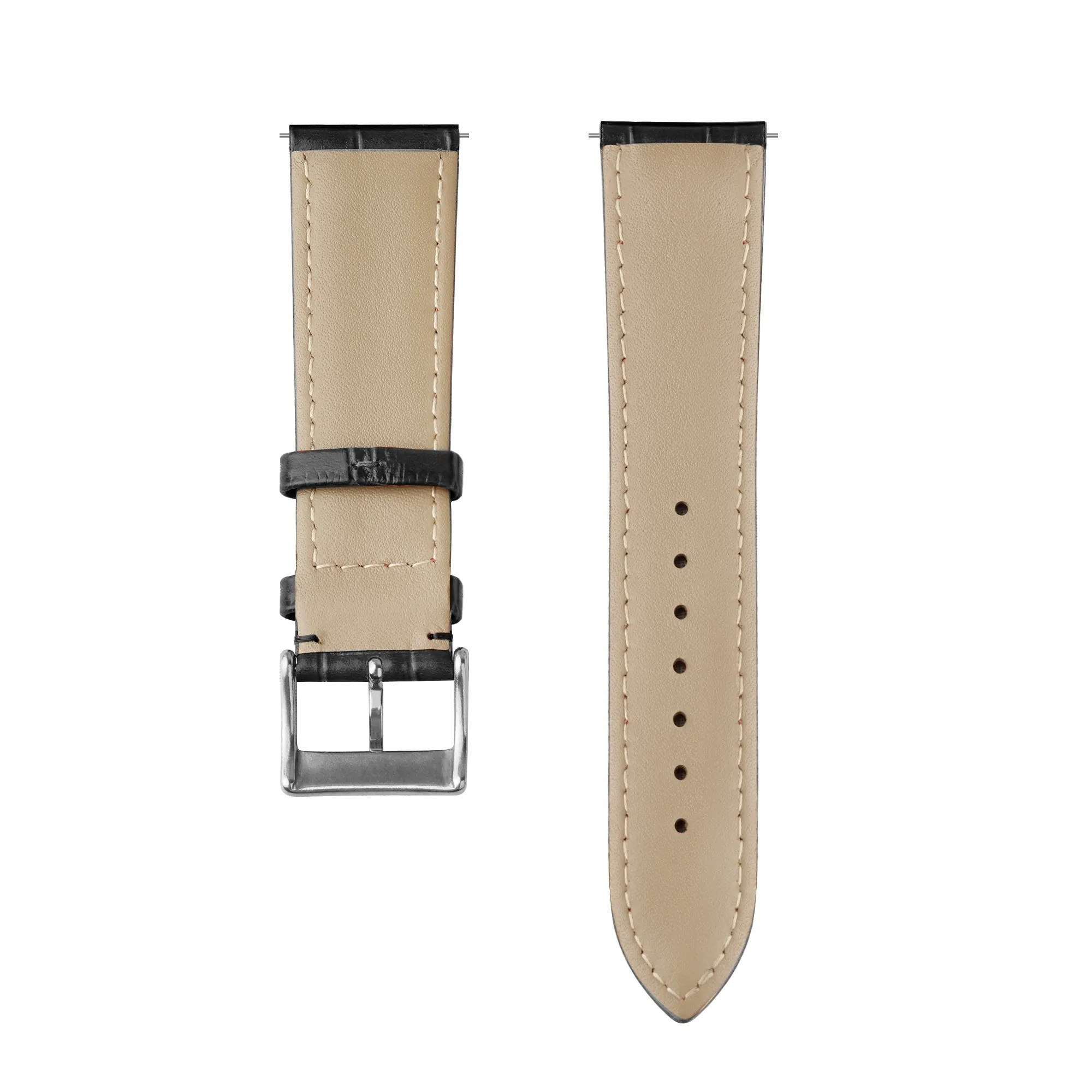 Flash Sale Xiaomi Amazfit GTS 2 Leather Strap Crocodile Grain (Black)  Limited Release!
