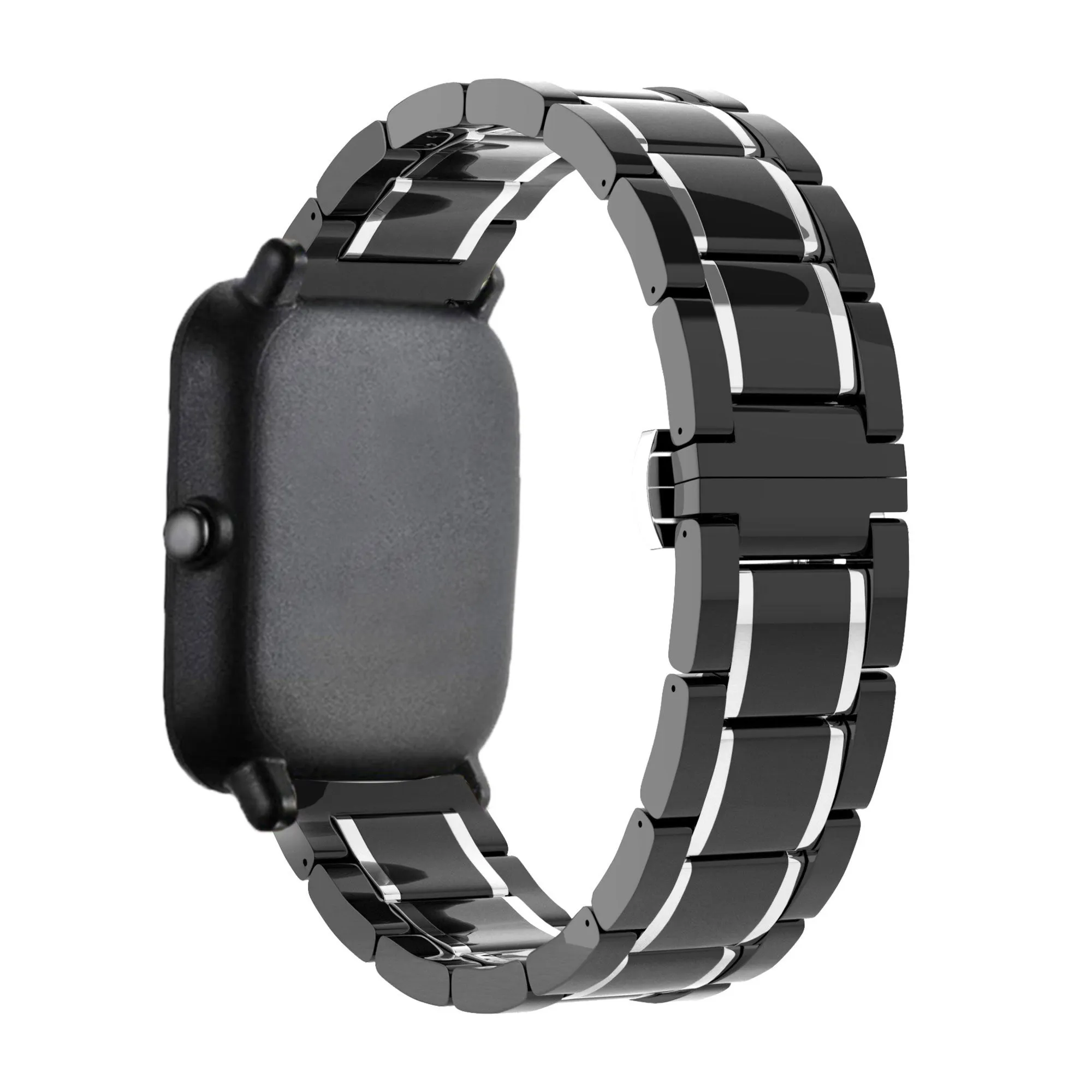 Flash Sale Xiaomi Amazfit GTS Ceramic/Steel Strap (Black/Silver)  Limited Stock!