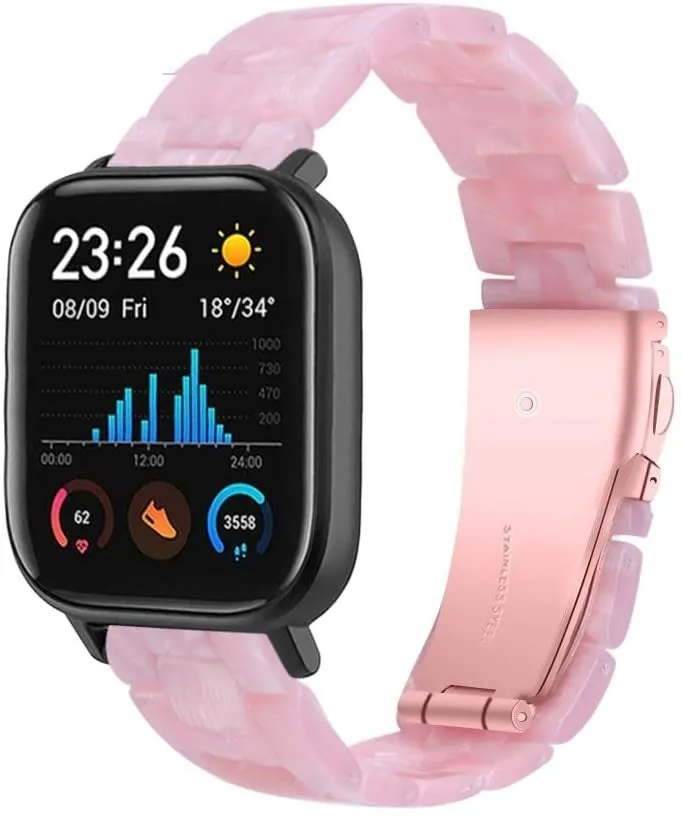 Flash Sale Xiaomi Amazfit GTS Resin Strap (Light Pink)  Going Fast!
