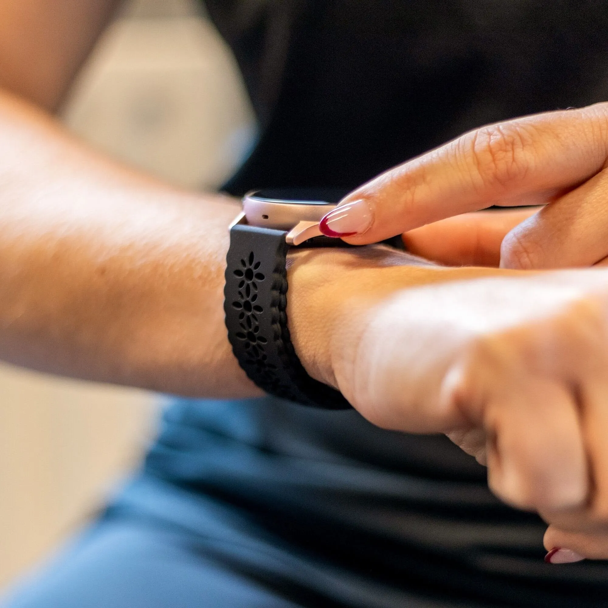Flash Sale Xiaomi Amazfit GTS Silicone Strap Patterned (Black)  Ends Soon!