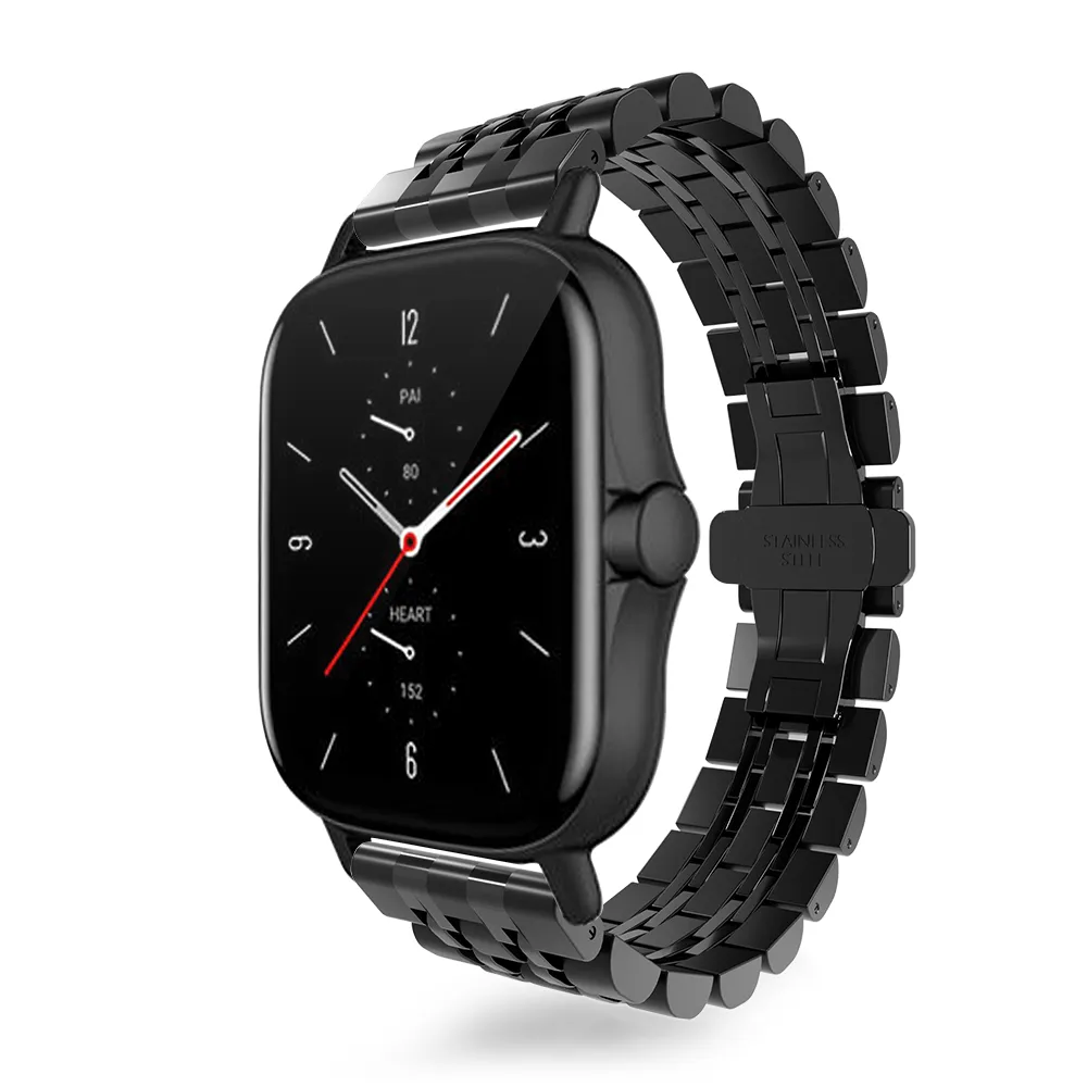 Flash Sale! Xiaomi Amazfit GTS Steel Link Strap Duo (Black)  Limited Availability!