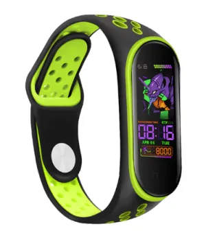 Flash Sale Xiaomi Mi Band 5 Sport Strap (Black/Green)  Ends Soon!