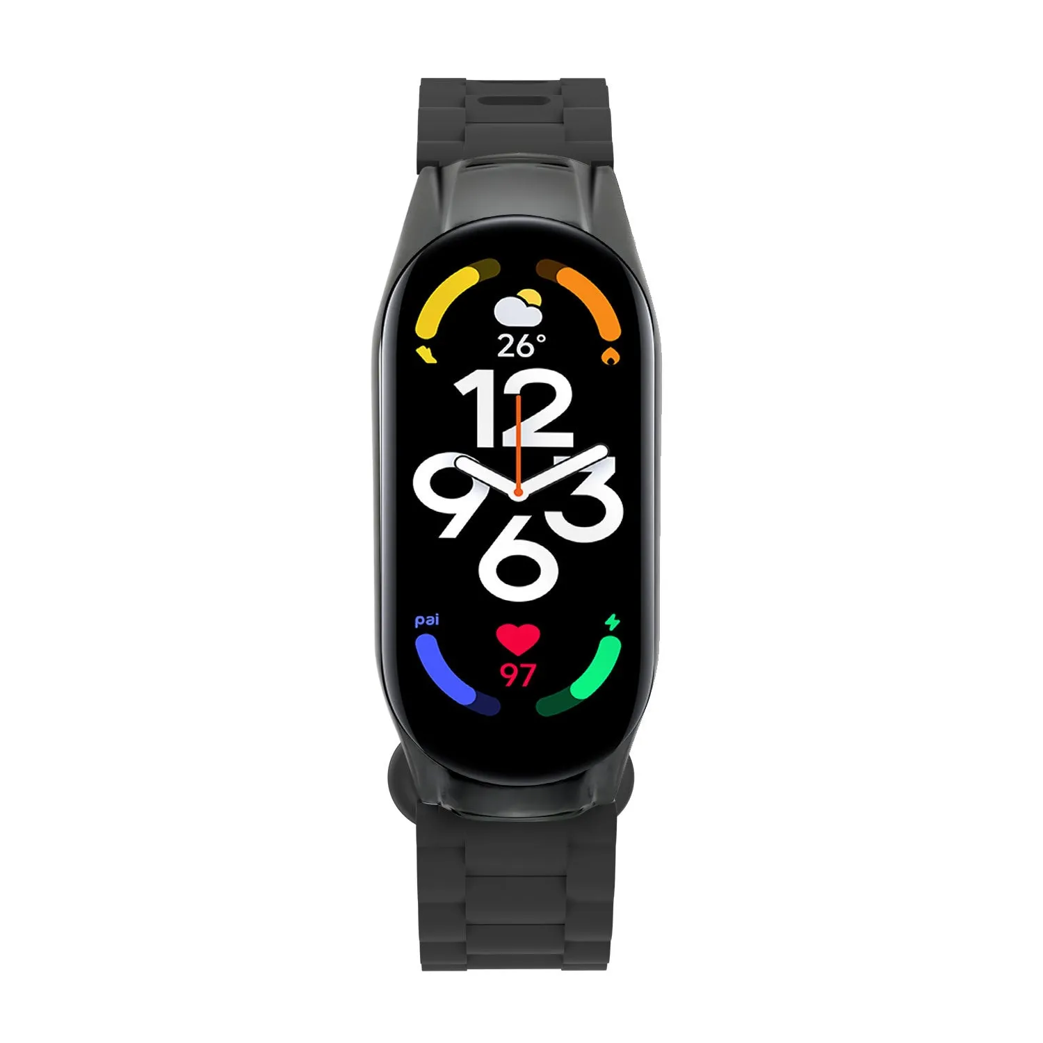 Flash Sale! Xiaomi Mi Band 7 TPU Strap with Frame (Black)  Going Fast!