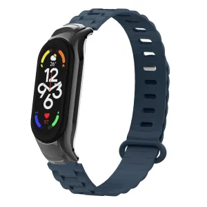 Flash Sale! Xiaomi Mi Band 7 TPU Strap with Frame (Dark Blue)  Stylish & Comfortable