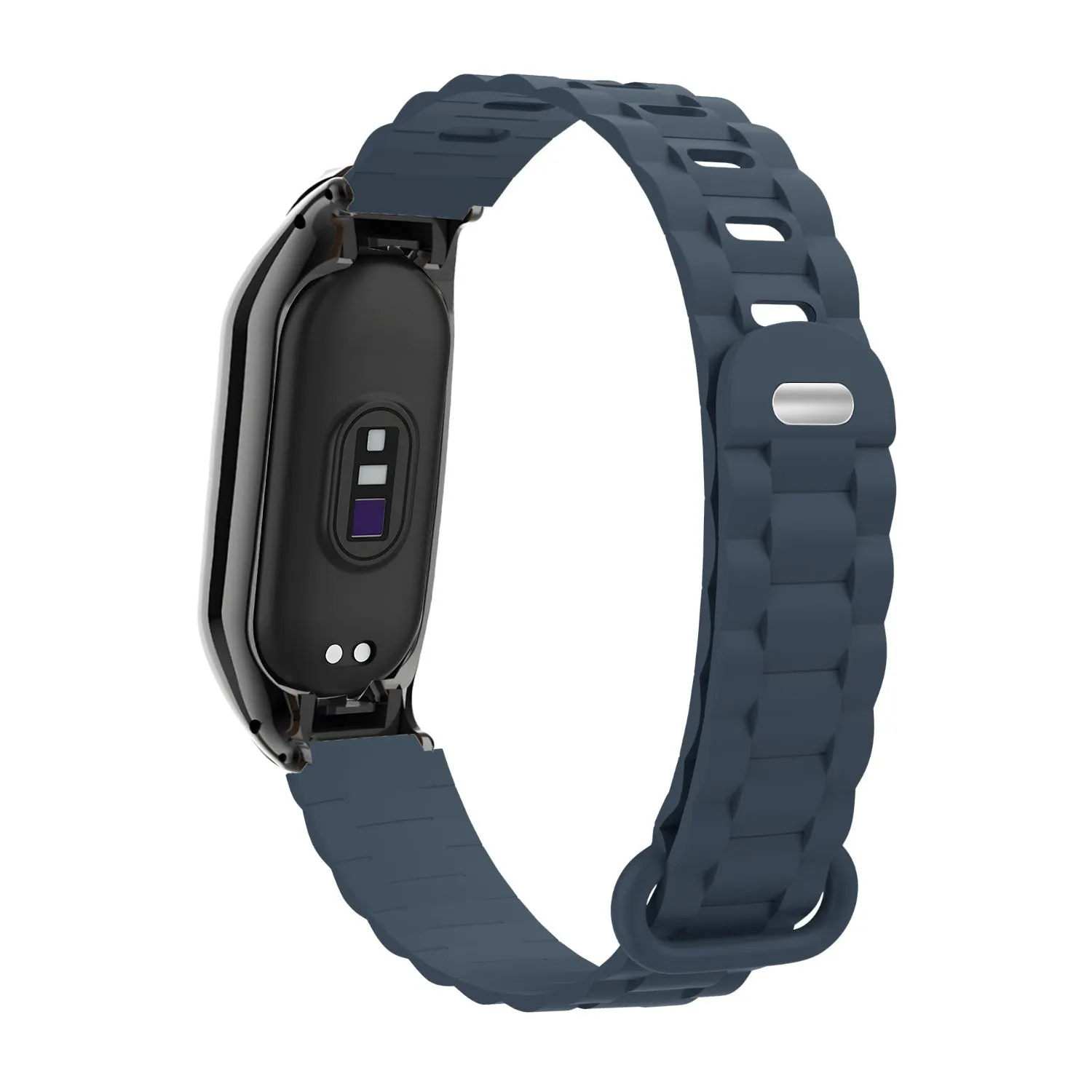 Flash Sale! Xiaomi Mi Band 7 TPU Strap with Frame (Dark Blue)  Stylish & Comfortable