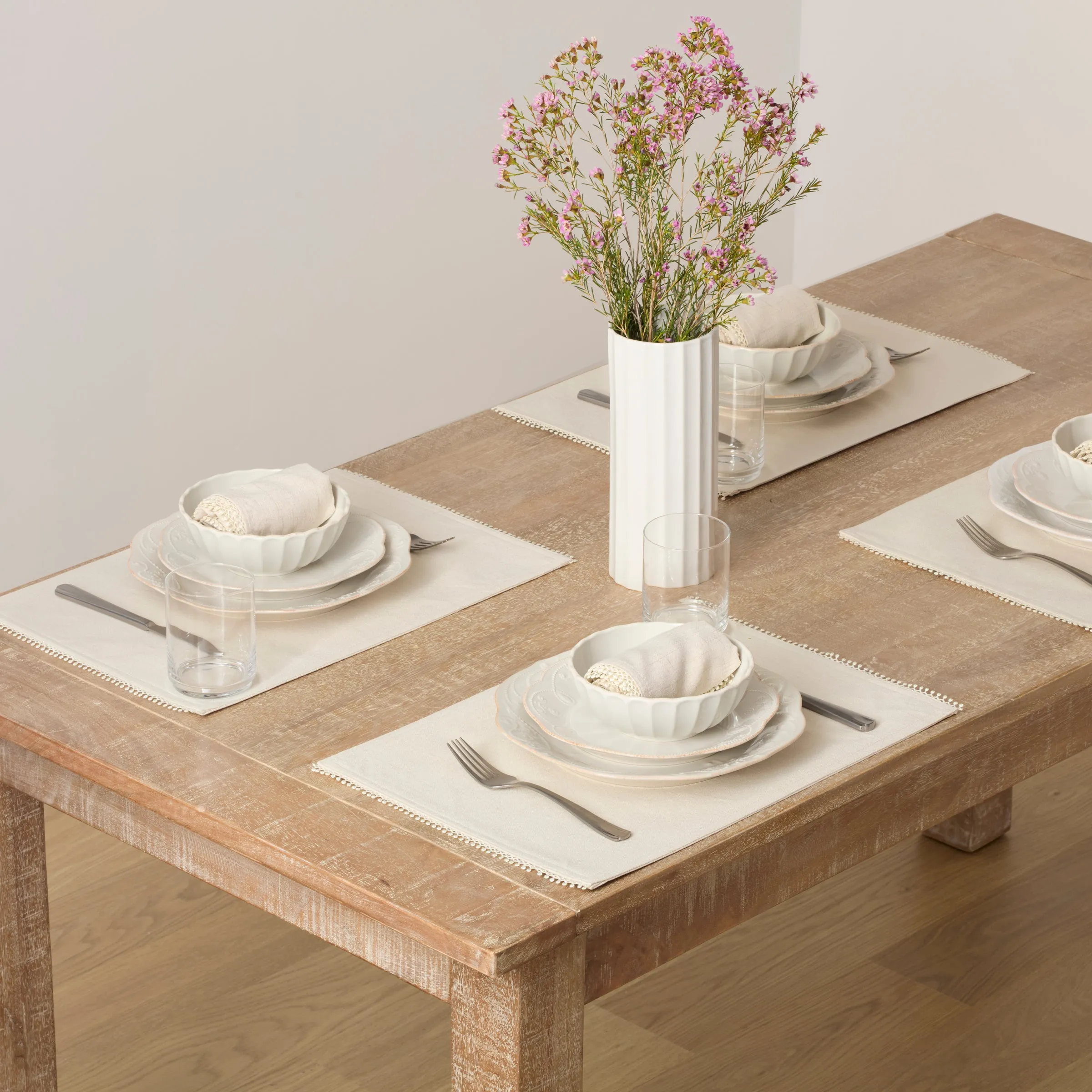French Perle White 4-Piece Place Setting Lenox