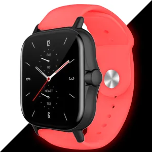 Hot Deal Amazfit GTS 2 Fluorescent Silicone Strap (Red)  Stylish & Comfortable