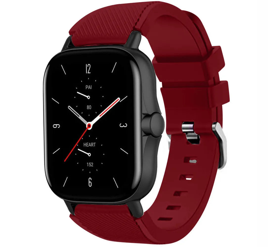 Hot Deal Amazfit GTS 2 Silicone Strap (Burgundy)  Limited Stock!