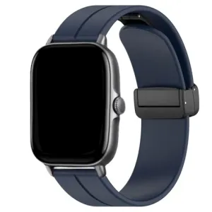 Hot Deal Amazfit GTS 2 Silicone Strap D-Buckle (Dark Blue)  Dont Miss Out!