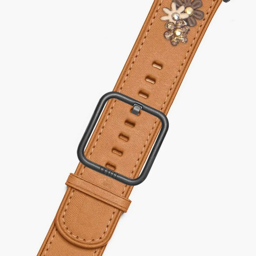 Hot Deal Apple Watch Daisy Saddle Brown  Almost Sold Out!