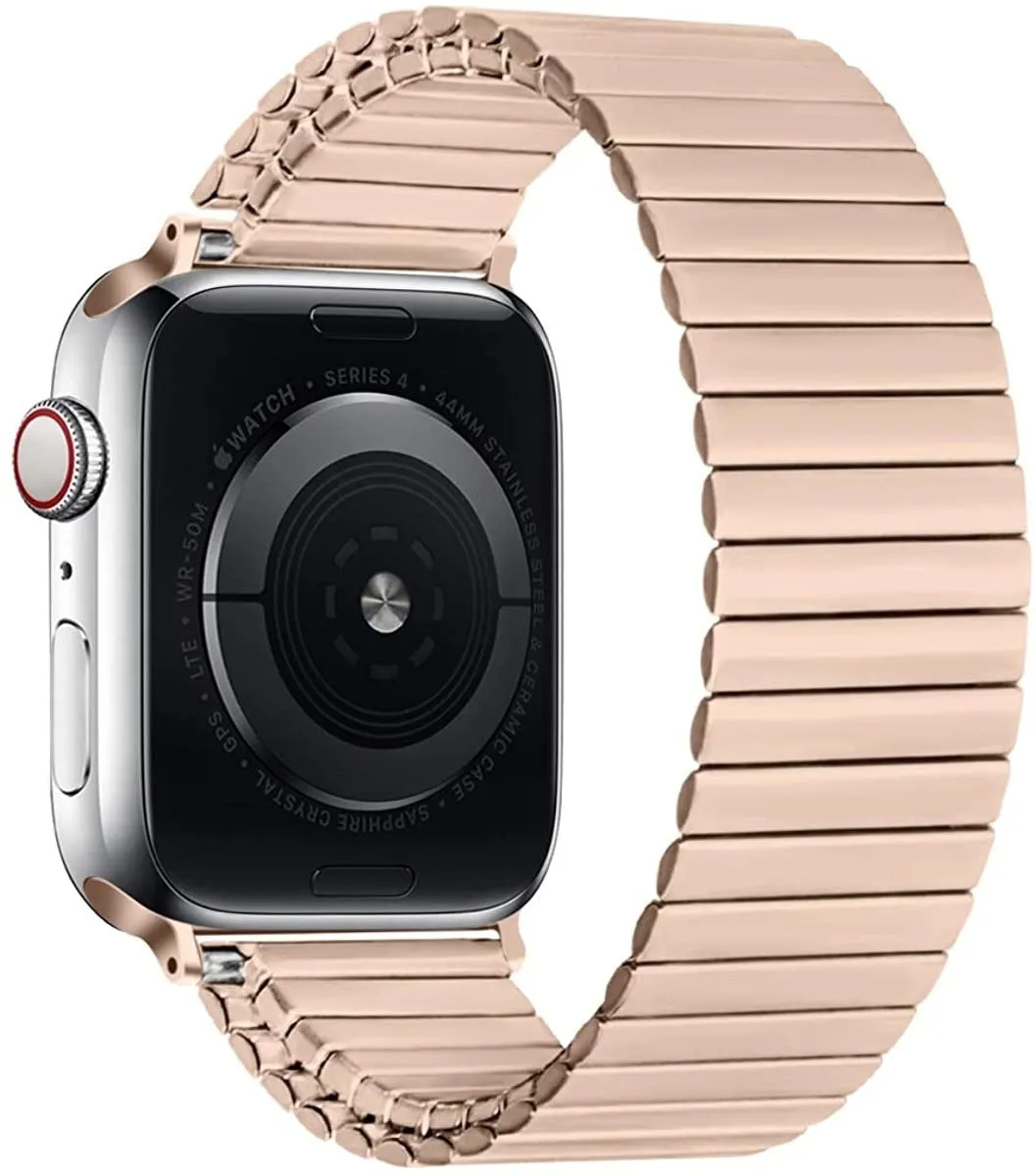 Hot Deal Apple Watch Elastic Steel Strap (Rose Gold)  Last Chance!