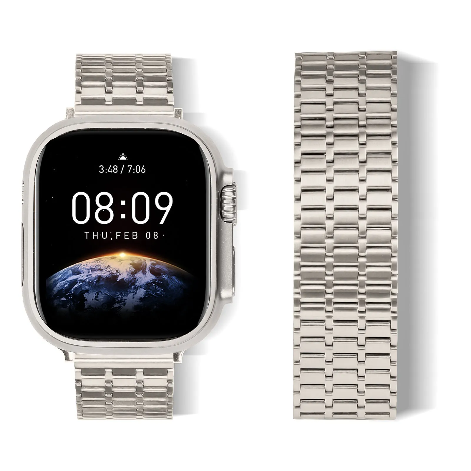 Hot Deal Apple Watch Luxury Metal Mesh Strap (Starlight)  Limited Availability!