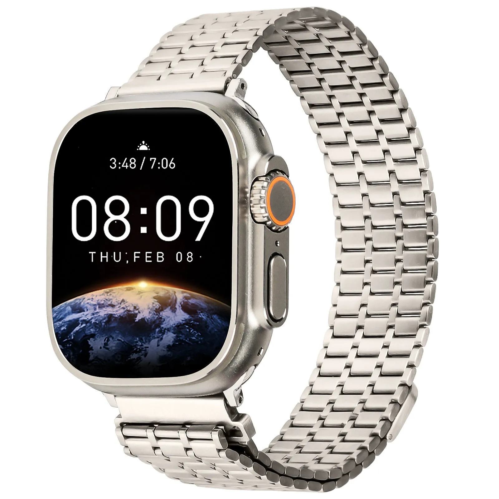 Hot Deal Apple Watch Luxury Metal Mesh Strap (Starlight)  Limited Availability!