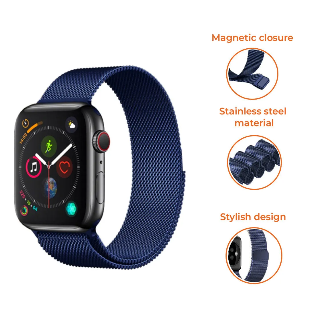 Hot Deal Apple Watch Milanese Strap (Blue)  Last Few Pieces!