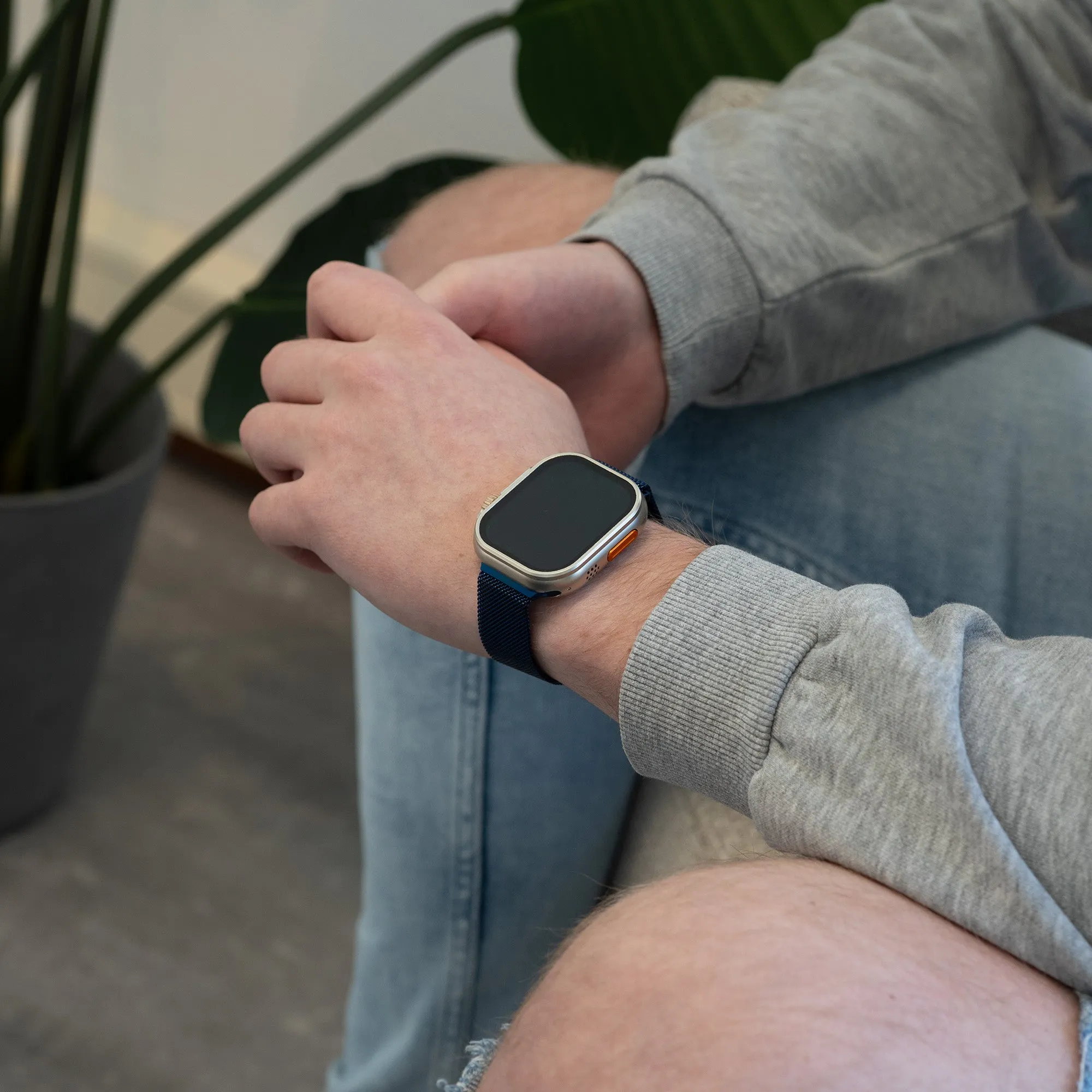 Hot Deal Apple Watch Milanese Strap (Blue)  Last Few Pieces!