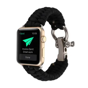 Hot Deal Apple Watch Nylon Rope Strap (Black)  Limited Availability!
