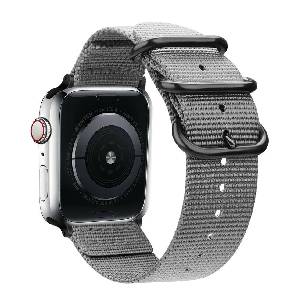 Hot Deal Apple Watch Nylon Strap with Buckle (Grey)  Almost Gone!