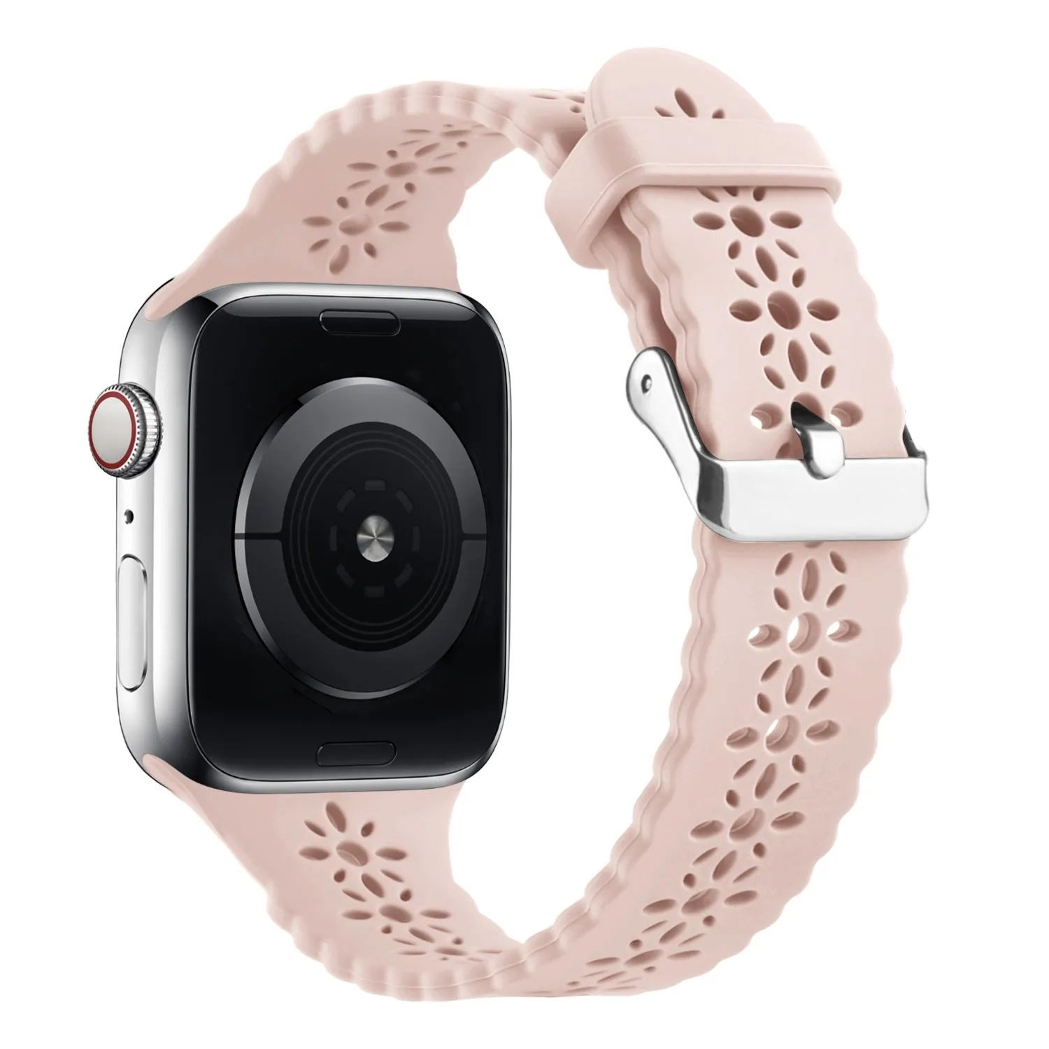 Hot Deal Apple Watch Patterned Silicone Strap (Pink)  Last Few Pieces!