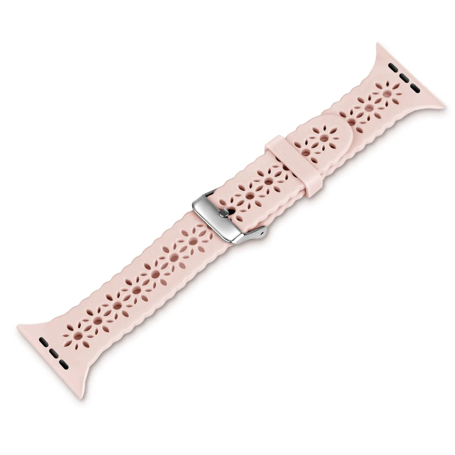 Hot Deal Apple Watch Patterned Silicone Strap (Pink)  Last Few Pieces!