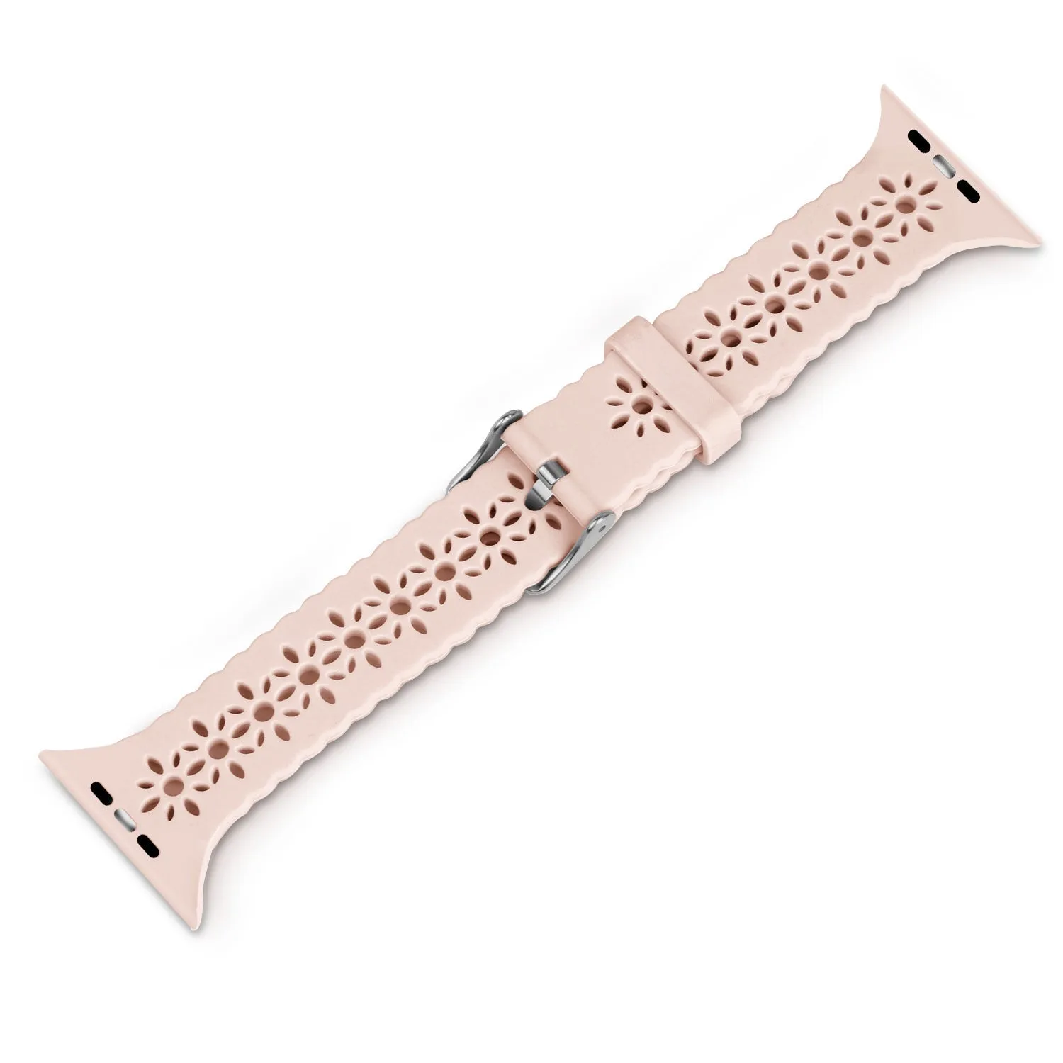 Hot Deal Apple Watch Patterned Silicone Strap (Pink)  Last Few Pieces!