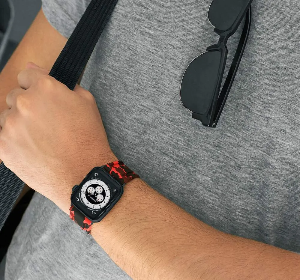 Hot Deal Apple Watch Sport Band Red Camo  Last Chance!
