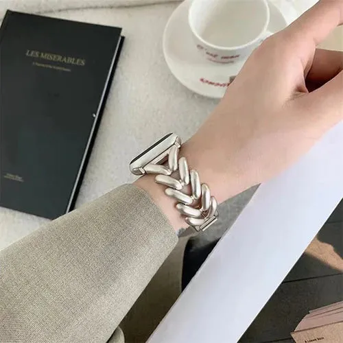 Hot Deal Apple Watch Steel Strap V-Type (Starlight)  Limited Release!
