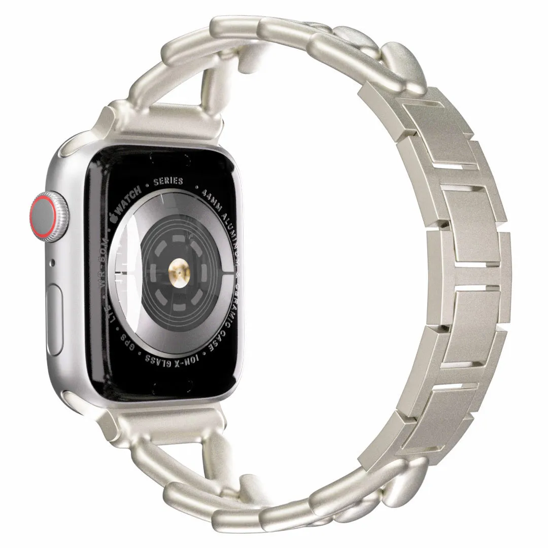 Hot Deal Apple Watch Steel Strap V-Type (Starlight)  Limited Release!