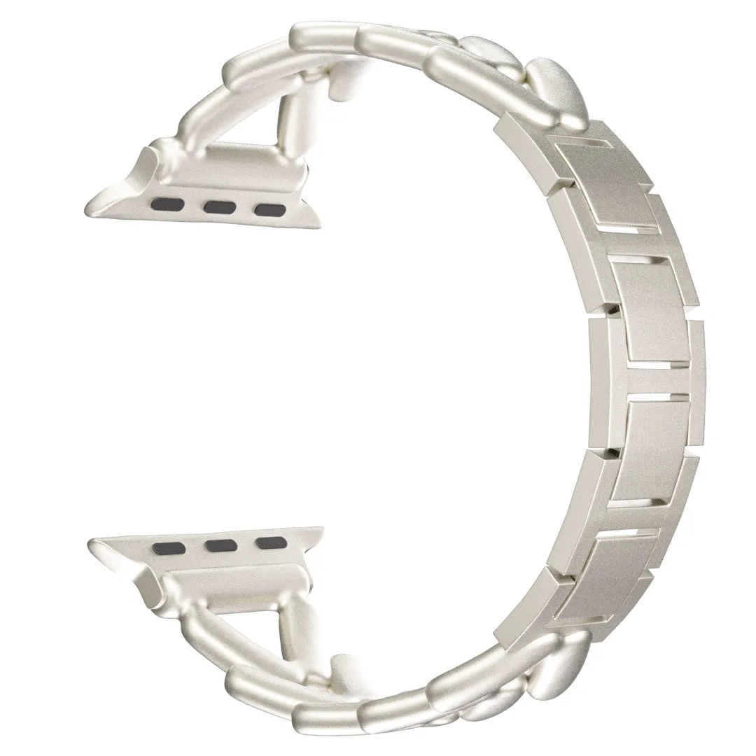 Hot Deal Apple Watch Steel Strap V-Type (Starlight)  Limited Release!