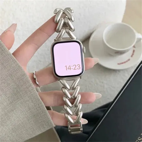 Hot Deal Apple Watch Steel Strap V-Type (Starlight)  Limited Release!