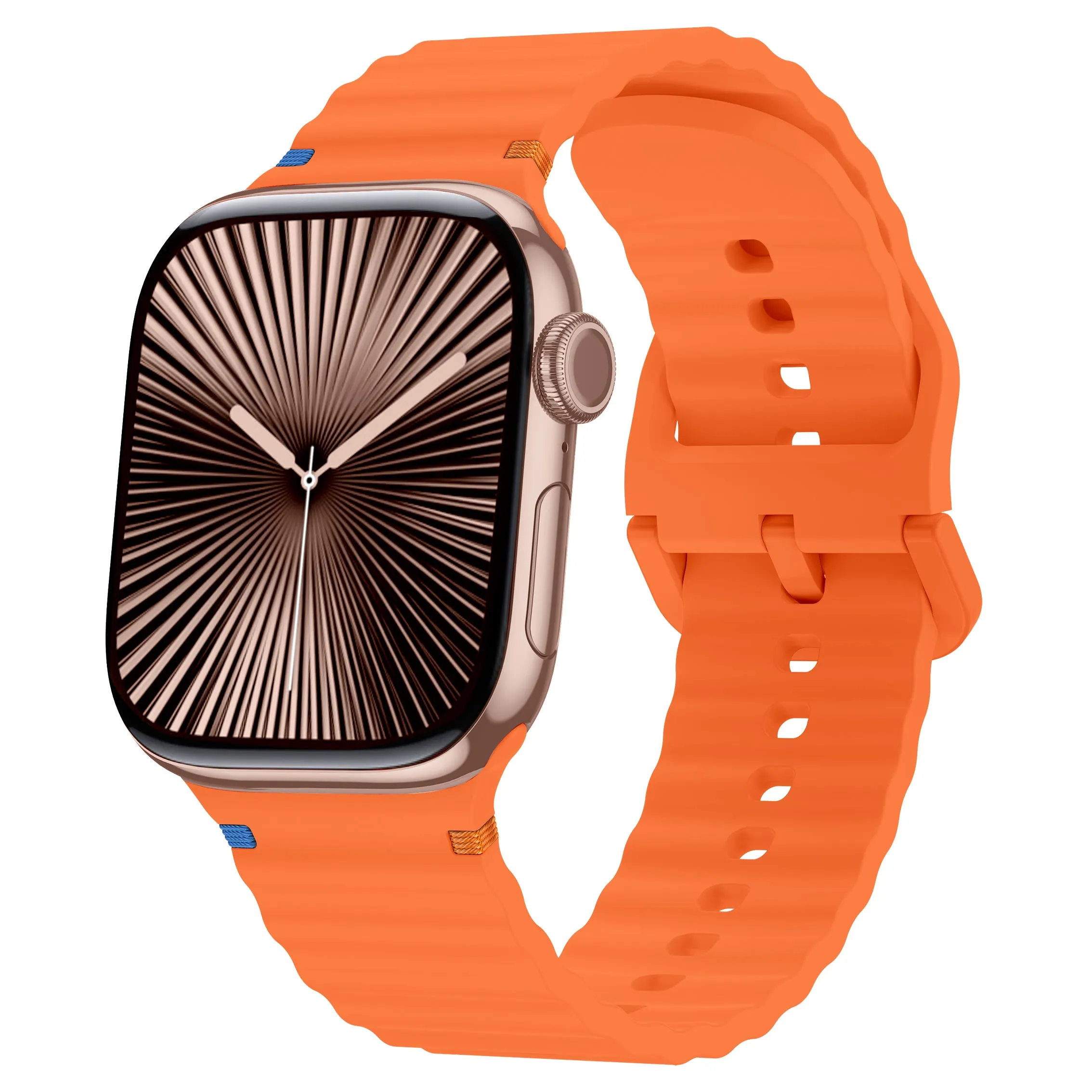 Hot Deal Apple Watch Wave Silicone Strap (Orange)  Limited Availability!