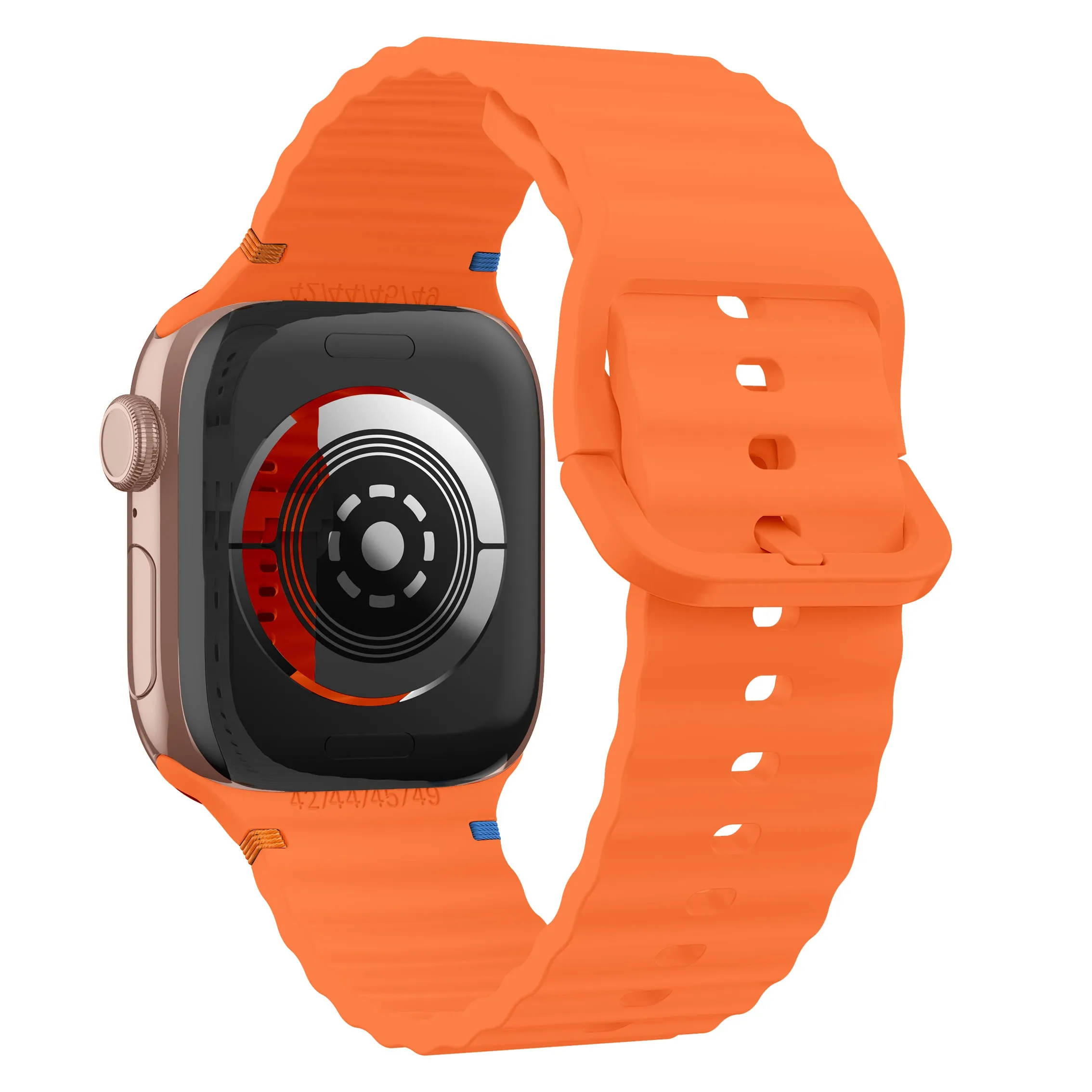 Hot Deal Apple Watch Wave Silicone Strap (Orange)  Limited Availability!