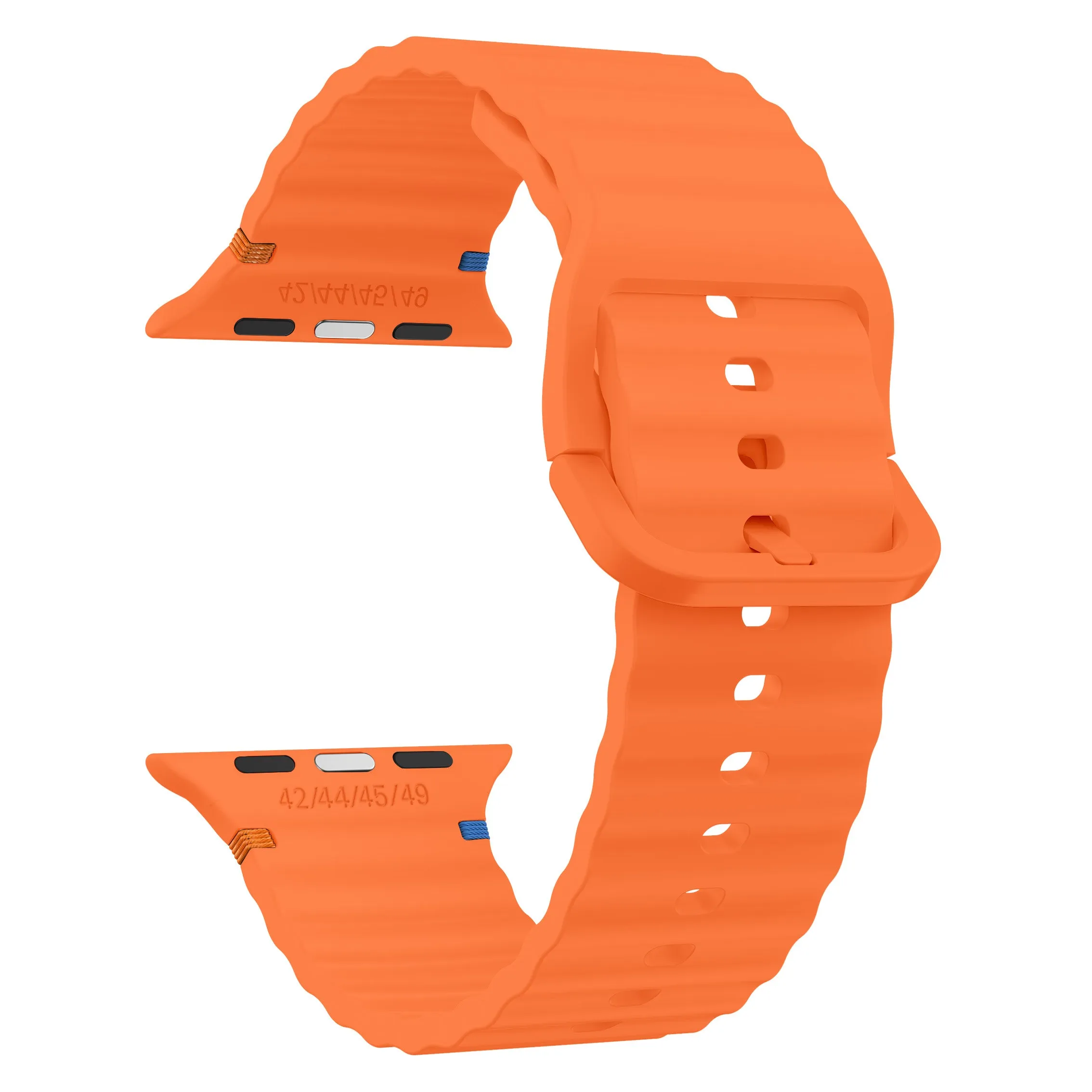 Hot Deal Apple Watch Wave Silicone Strap (Orange)  Limited Availability!