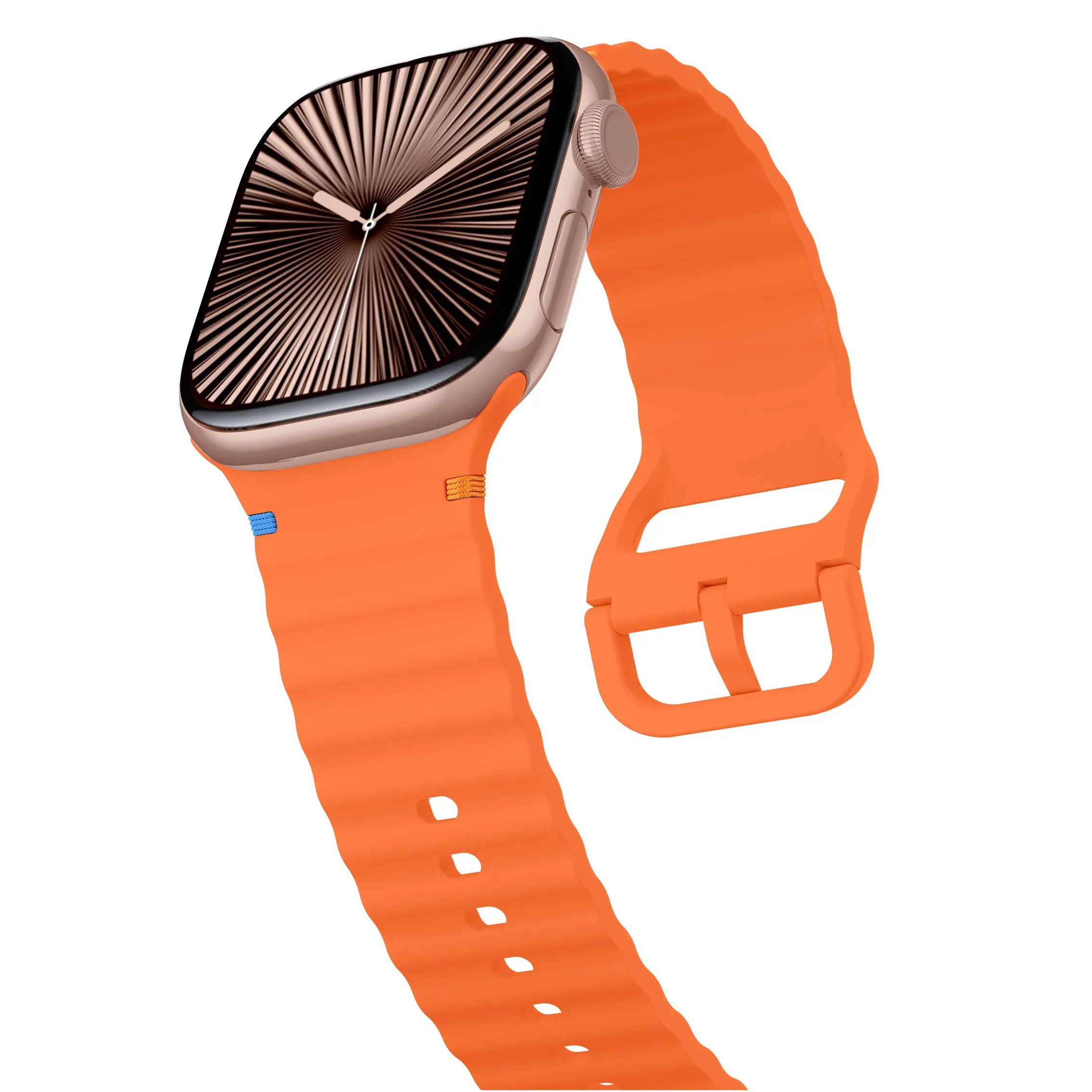Hot Deal Apple Watch Wave Silicone Strap (Orange)  Limited Availability!