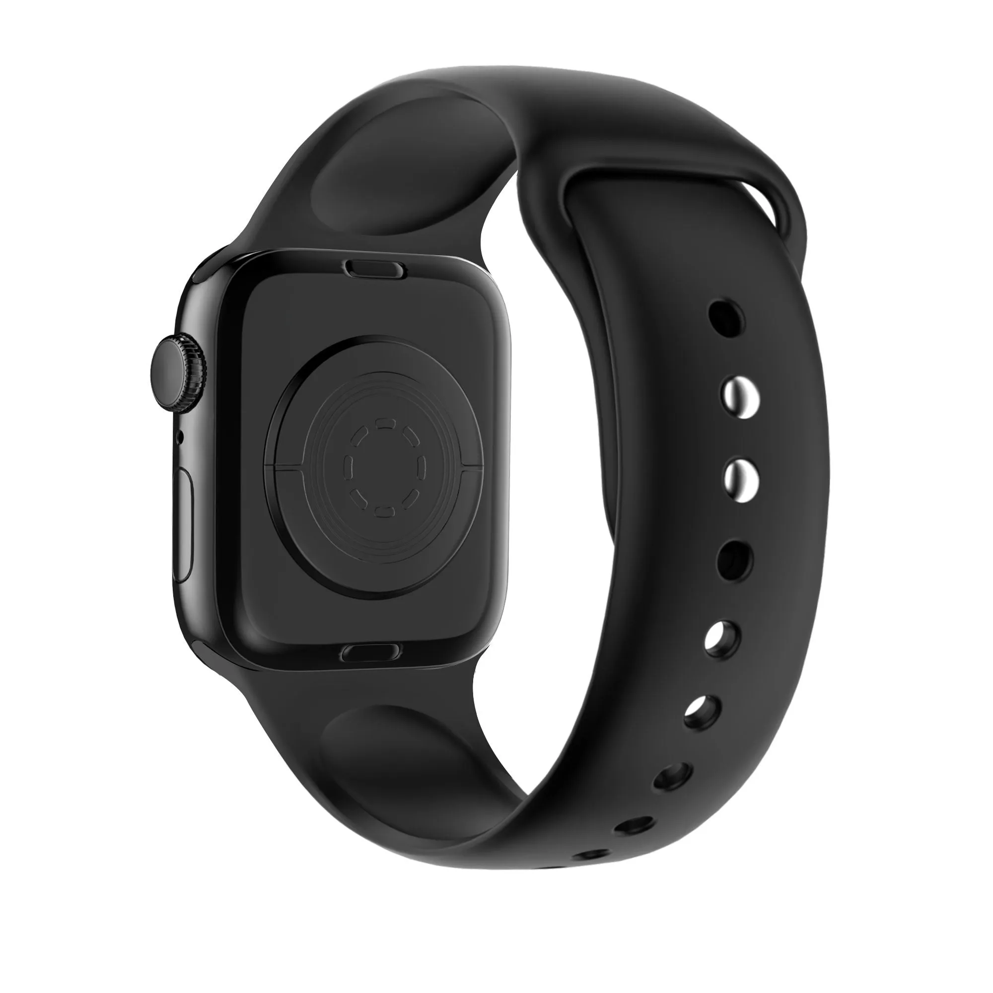Hot Deal Bandz Apple Watch Dual-Snap Silicone Strap (Black)  Almost Sold Out!