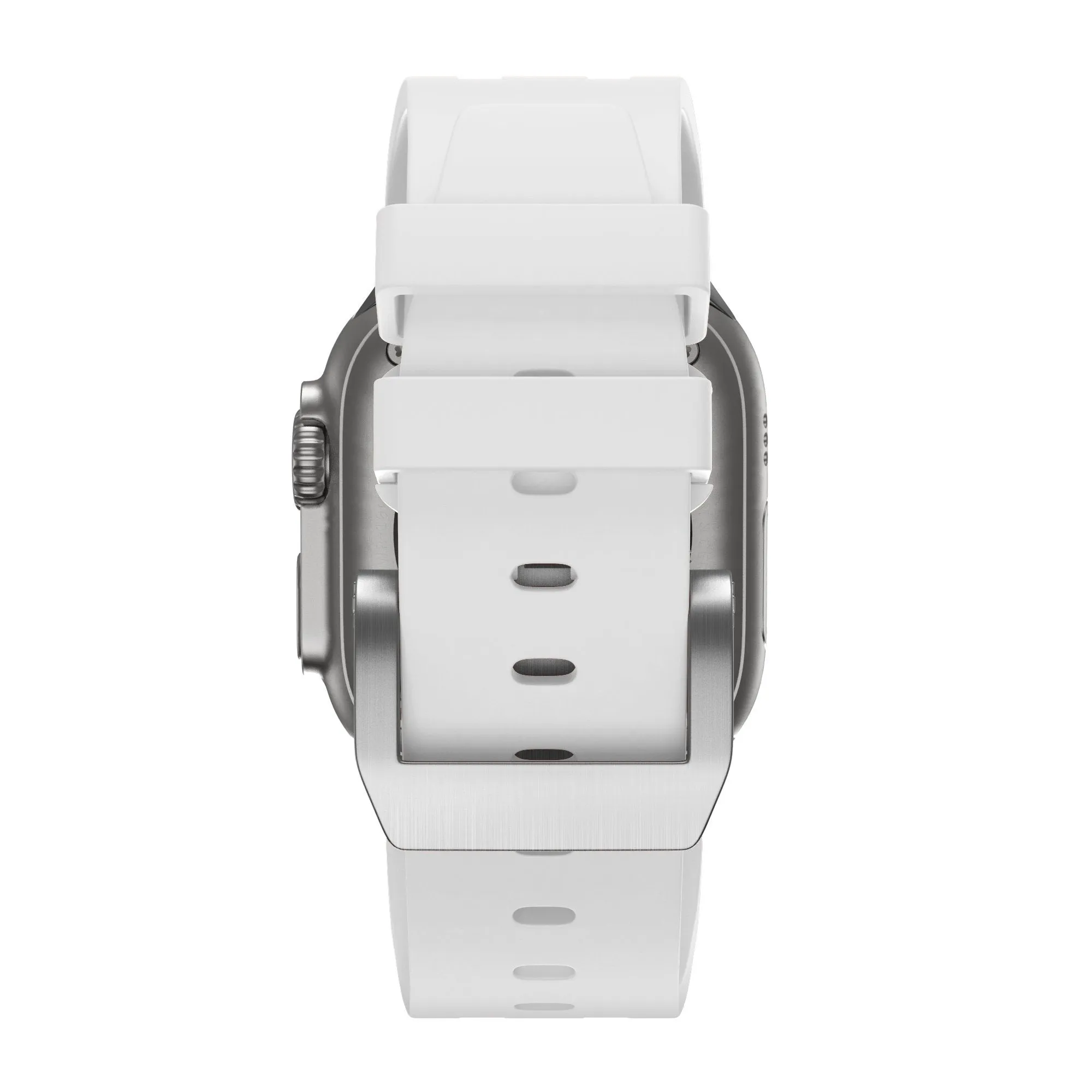 Hot Deal Bandz Apple Watch Silicone Strap 'Luxe Liquid' (White With Silver)  Limited Availability!