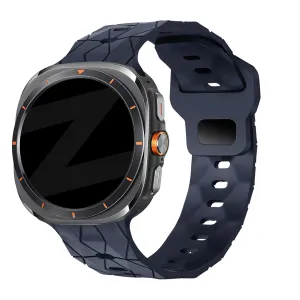 Hot Deal Bandz Samsung Galaxy Watch Ultra Silicone Strap 'Hexagons' (Dark Blue)  Limited Release!