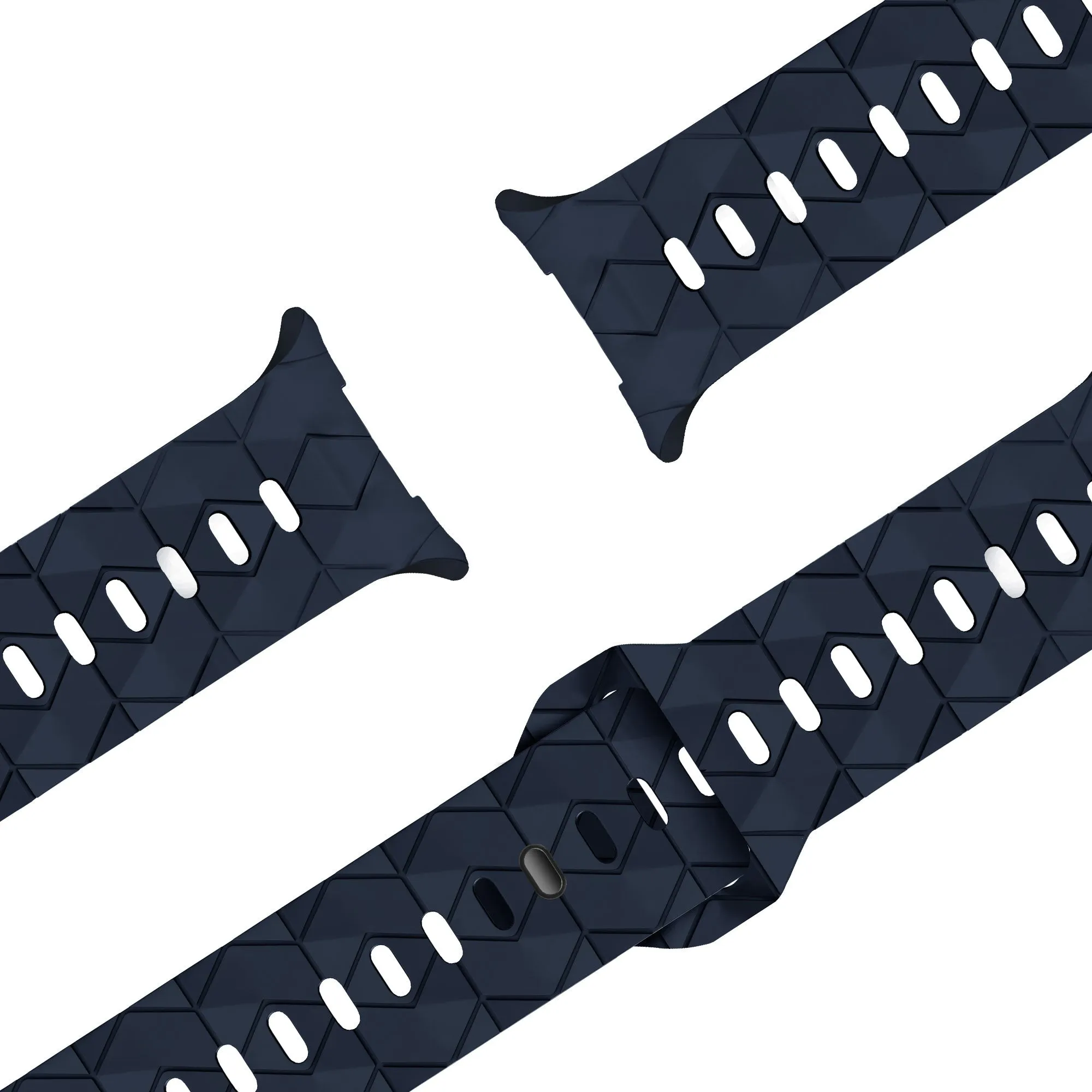 Hot Deal Bandz Samsung Galaxy Watch Ultra Silicone Strap 'Hexagons' (Dark Blue)  Limited Release!
