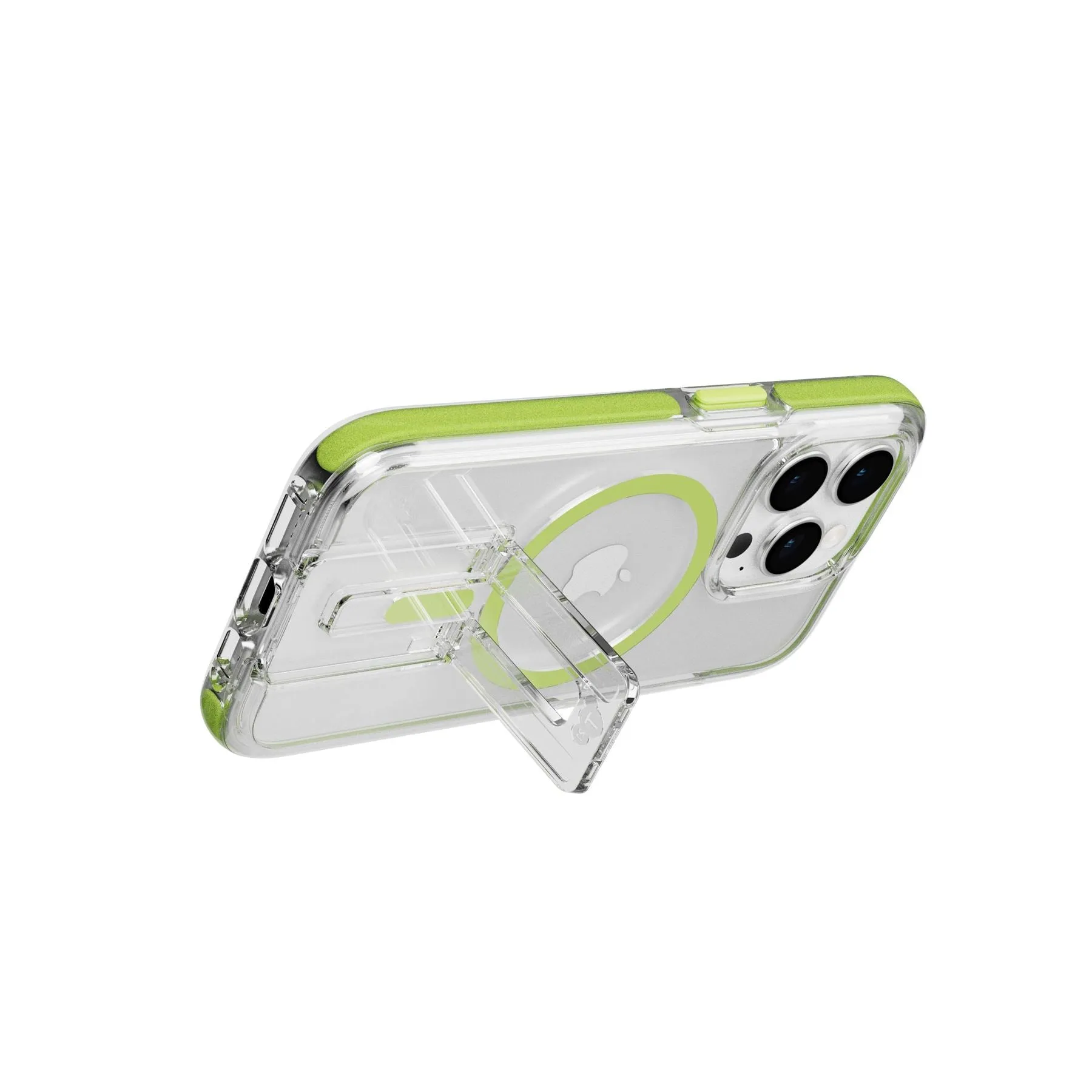 Hot Deal EvoCrystal Kick - Apple iPhone 15 Pro Case MagSafe Compatible - Lime  Going Fast!