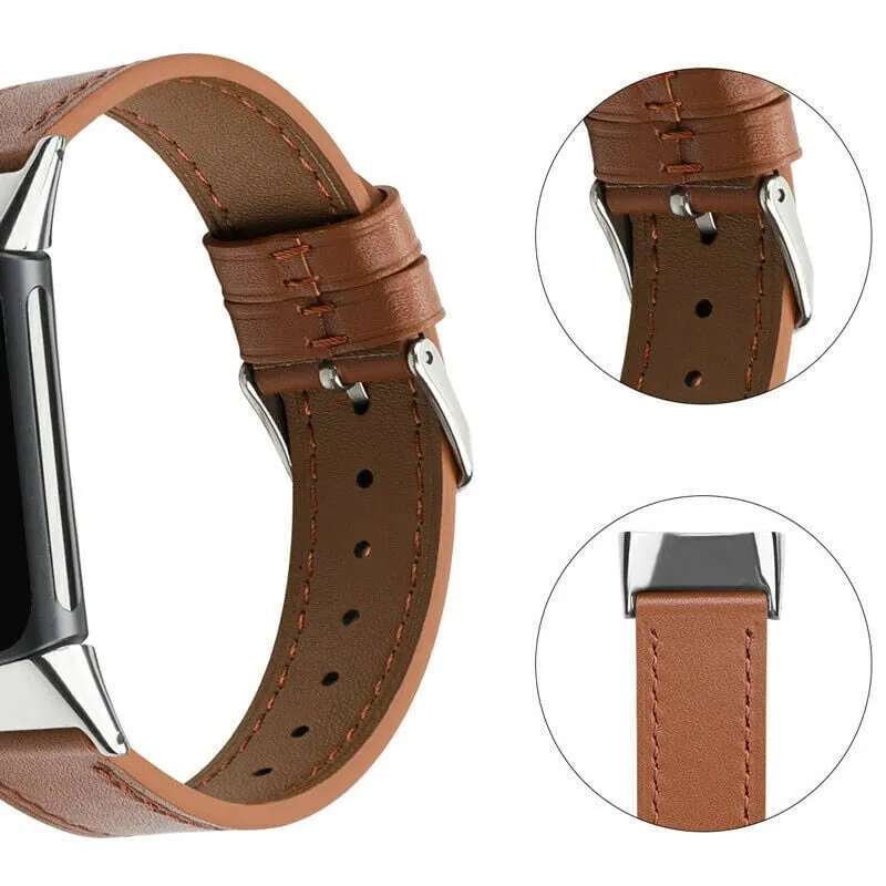 Hot Deal Fitbit Charge 6 Leather Strap (Brown)  Today Only!