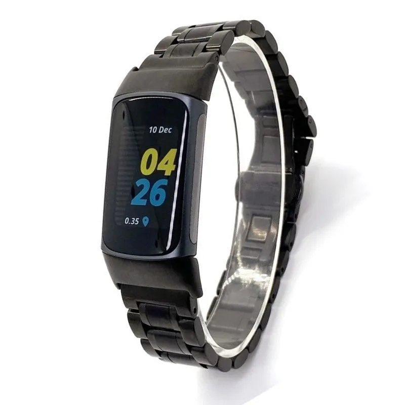 Hot Deal Fitbit Charge 6 Metal Strap (Black)  Dont Miss Out!