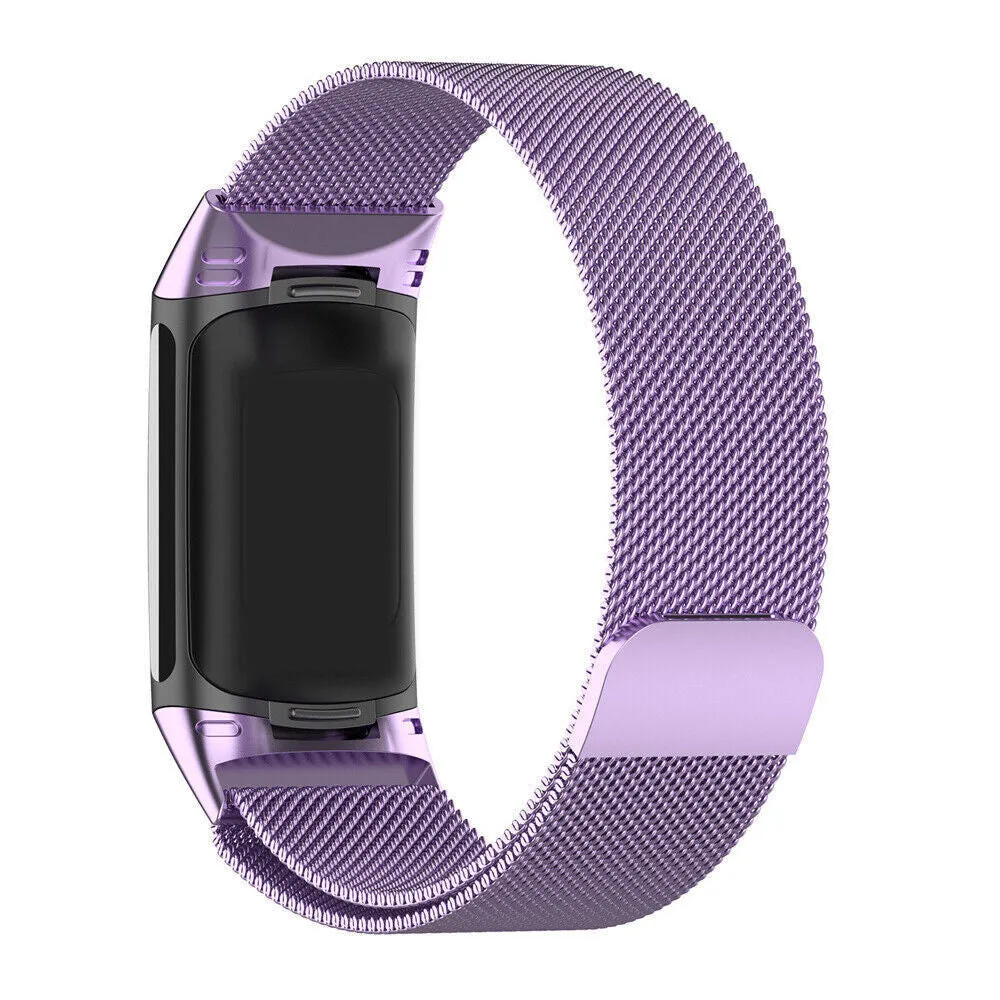 Hot Deal Fitbit Charge 6 Milanese Strap (Lilac)  Stylish & Comfortable