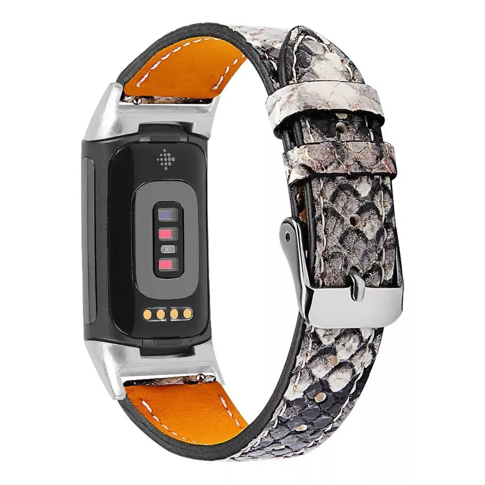 Hot Deal Fitbit Charge 6 Modern Leather Strap (Snake)  Dont Miss Out!