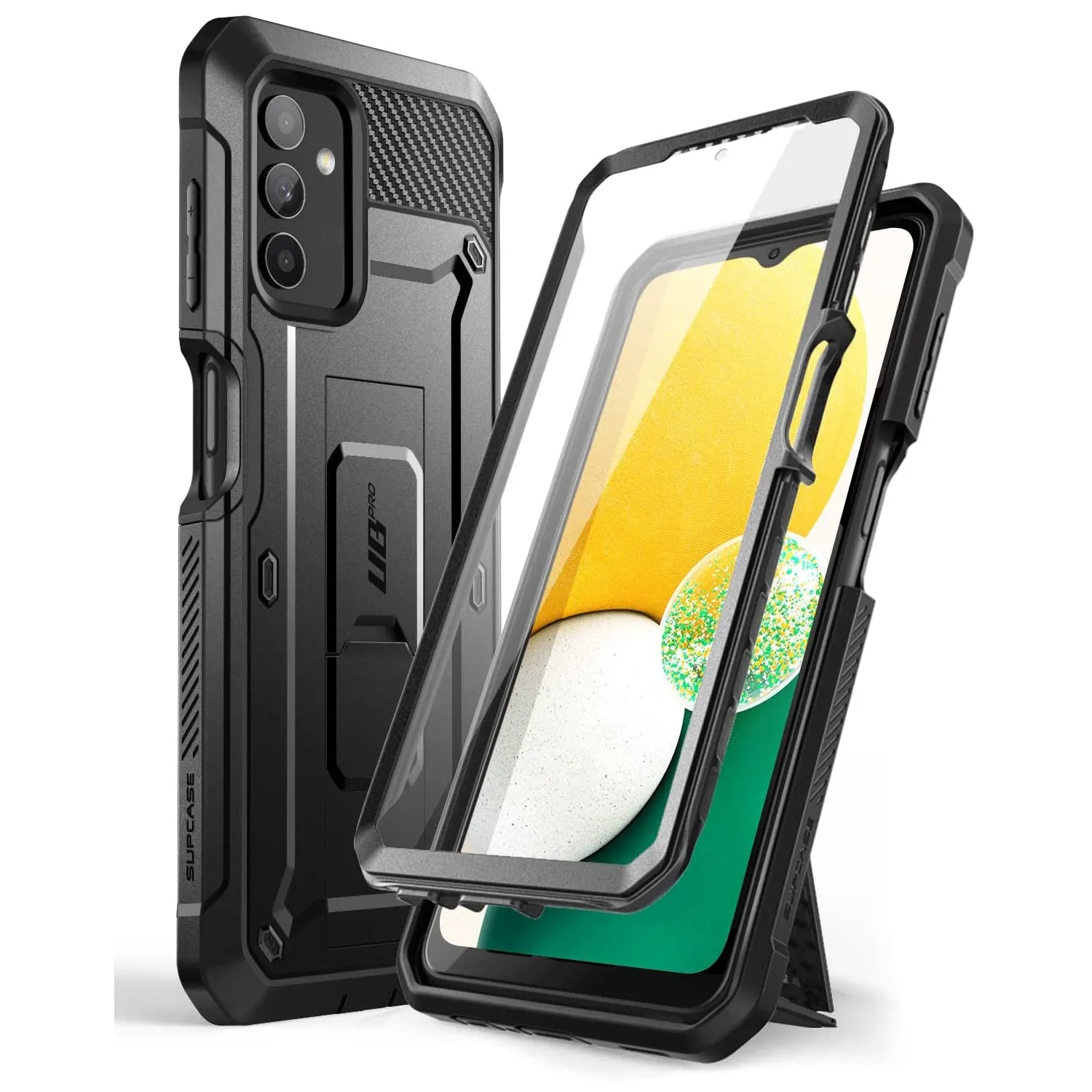 Hot Deal Galaxy A13 Unicorn Beetle Pro Rugged Holster Case-Black  Ends Soon!